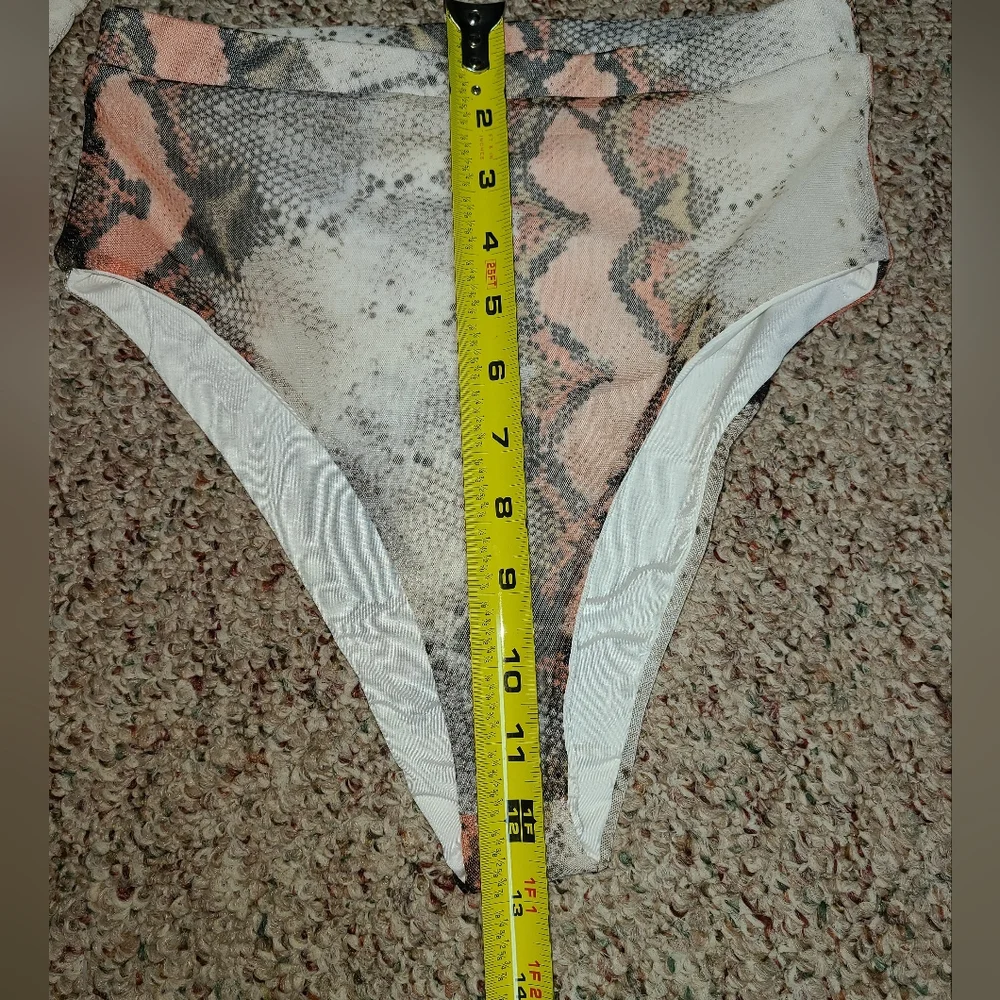 2/$40 NWT 3 piece Fashion Nova bikini coverup set sun suit snake island charmer - Picture 10 of 12